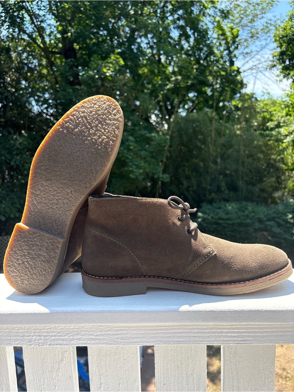 Crown Vintage Men's Brown Suede Chukka Boots